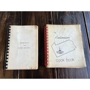 Lot Of 2 Church Community Cookbooks Vintage 70s 80s